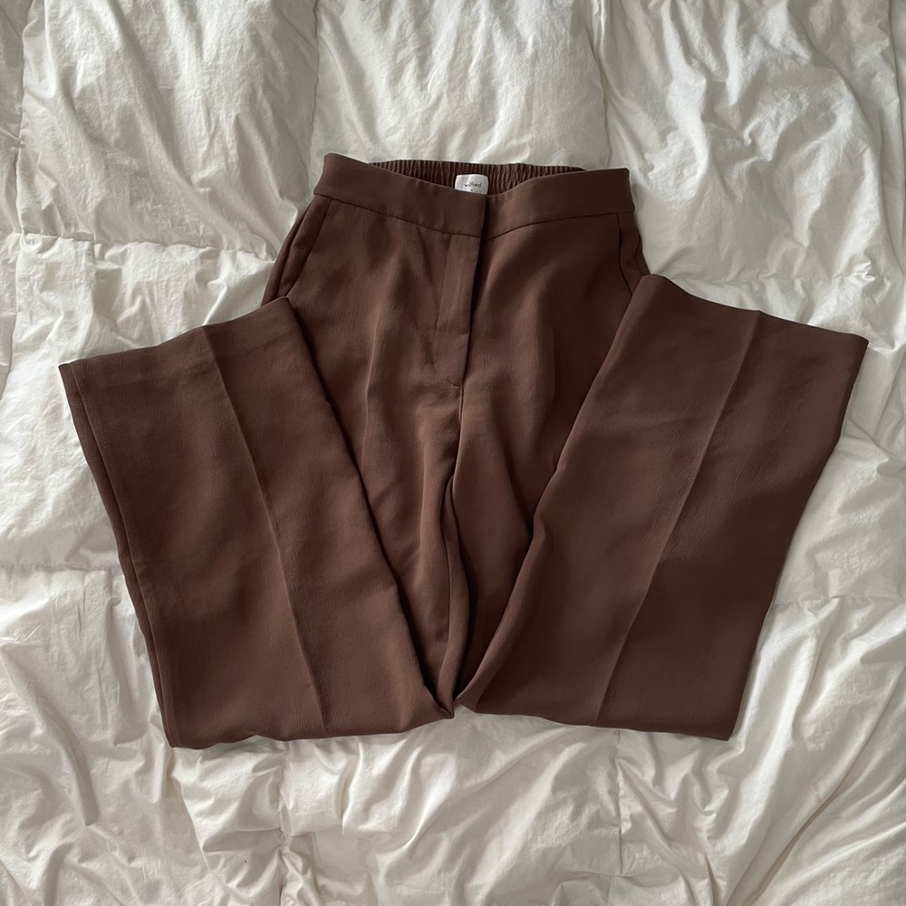 Aritzia Wilfred Alanya Pants in Caramelized Walnut Size 4